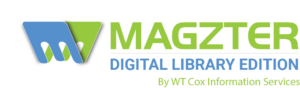 Magzter Digital Library Edition Logo in Green and Blue